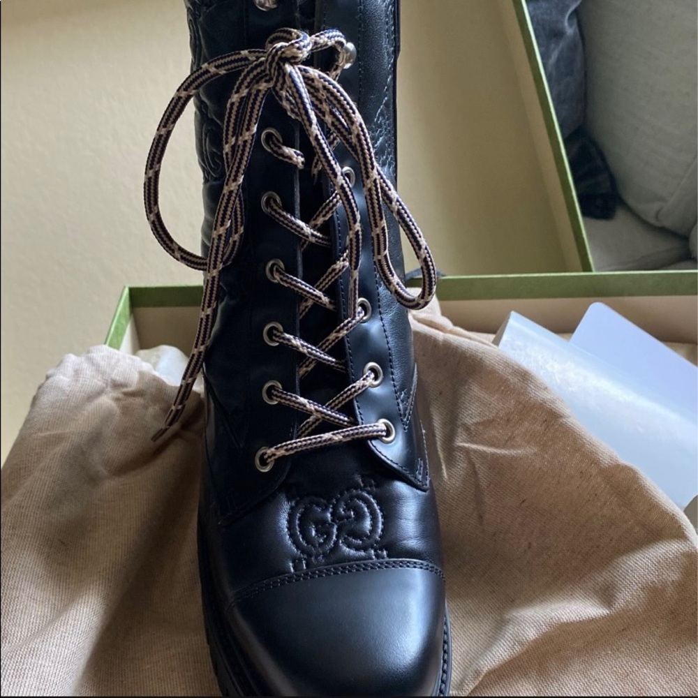 Gucci combat boot